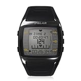 Polar FT60G1 Men's Heart Rate Monitor Watch with G1 GPS Sensor (Black with Red Display)