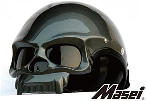 Masei 419 Skull DOT Helmet Grey Large (59-60cm)