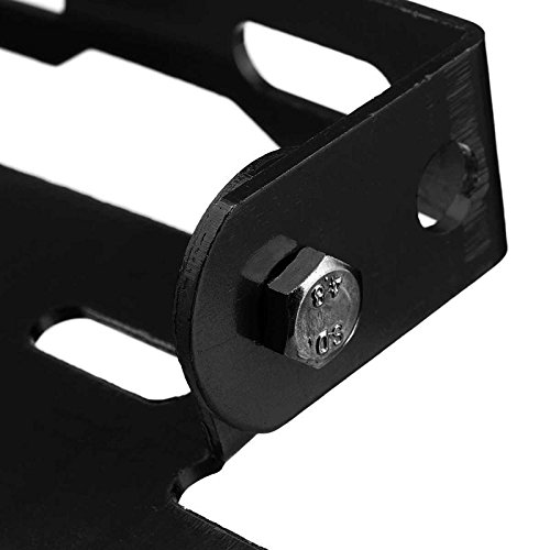 VIGORWORK Adjustable Custom Motorcycle Motor Motorbike Fender Eliminator Sport License Plate Bracket Metal Steel Dirt Bike BLACK