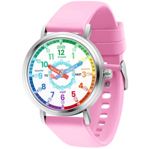 Blisshour Kids Analog Watch, Learning Watch for Kids 8-12, Waterproof Childrens Watches for Boys Ages 5-7 6-8, Girls Watches
