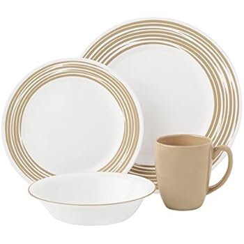 corelle brushed silver 42 pc dinnerware set