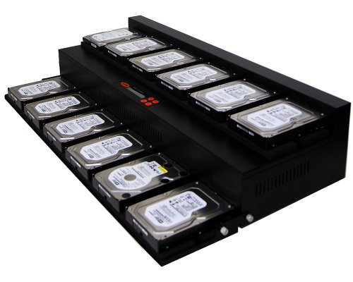 SySTOR 1:11 SATA Hard Disk Drive / Solid State Drive (HDD/SSD) Flatbed Clone Duplicator/Sanitizer - High Speed (150mb/sec) (SYS11HDD)