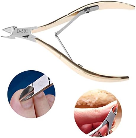 Stainless Steel Nail Cuticle Scissors Manicure Pedicure Tools Dead Skin Scissor