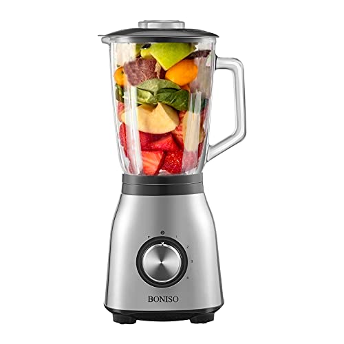 BONISO Countertop Blender High Speed Countertop Kitchen Food Mixer for