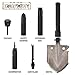 KP Solution Chico Group Folding Camping Survival Shovel, Entrenching Multi Tool, for Backpacking, Gardening (Black)