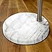 Brightech Mason Arc Floor Lamp - Modern Corner Standing Lamp with Unique Hanging Drum Lamp Shade for Living Room - Bright Overhead, Curved Hanging Light for Bedroom. Library, Den - Nickel