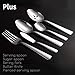 Brightown 45-Piece Silverware Flatware Cutlery Set in Ergonomic Design Size and Weight, Durable Stainless Steel Tableware Service for 8, Dishwasher Safe