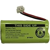 JustGreatDealz Battery BT184342 / BT284342 for AT&T Vtech GE RCA and Clarity Phones 2.4V 550mAh Ni-MH