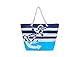 Waterproof Beach Bag Extra Large Summer Tote/Top Magnet Clasp Bag With Soft Rope Handles