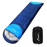 BISINNA Camping Sleeping Bag for Indoor and Outdoor Use – Great for Kids,Girls, Boys, Teens, Adults, Waterproof Lightweight and Compact Sleeping Bags for Traveling, Backpacking, Hiking