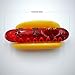 WLLP Hot Dog Shape 3.93-Inch Portable Art Glass Craft Tube,Hand Small Size and Beautiful, Heat Resistant, Short delivery time.