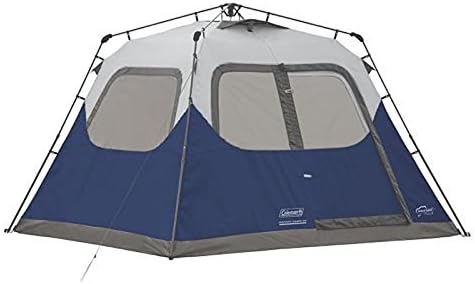 Coleman 6-Person 10' x 9' Instant Cabin Family Camping Tent w/ Built-In Rainfly