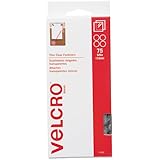 VELCRO Brand - Sticky Back - 5/8" Coins, 75 Sets - Clear