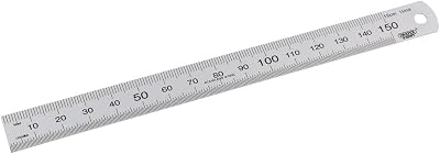 Draper Expert 150mm Stainless Steel Rule 6" Precision Metal Ruler Cutting