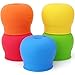 Silicone Sippy Cup Lids, Philyer Make Any Cup Spill-Proof Training Cup or Bottle for Babies,Toddlers and Kids , BPA Free, Leak Proof - 5 Pack Straw Lids and Drinking Straws