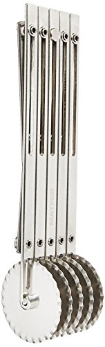 Click Here to See More Images Matfer Bourgeat 141013 Adjustable Dough Cutter, Fluted Wheels