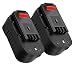 2Pack HPB18 3.6Ah 18V Replacement for Black and Decker Battery, Battery for B&D HPB18-OPE 244760-00 A1718 FSB18 FEB180S A18 FS18FL