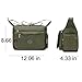 Fabuxry Women's Casual Shoulder Bags Zipper Nylon Messenger Handbags