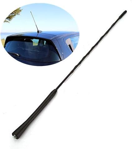 Amazon Com 16 Antenna Mast Spiral Whip Aerial Am Fm Radio Roof Car Antenna Universal Car Electronics
