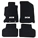 Floor Mats Compatible with 2002-2006 Acura RSX, DC5 Logo Factory Fitment Front & Rear Nylon Black Car Floor Carpets Carpet Liner by IKON MOTORSPORTS, 2003 2004 2005