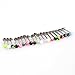 Docooler 20pcs Colorful Stainless Steel Cone Lip Rings Bars Labret Stud Piercing