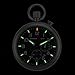 Black Dial Alarm Clock Tritium Pocket Watch by Armourlite