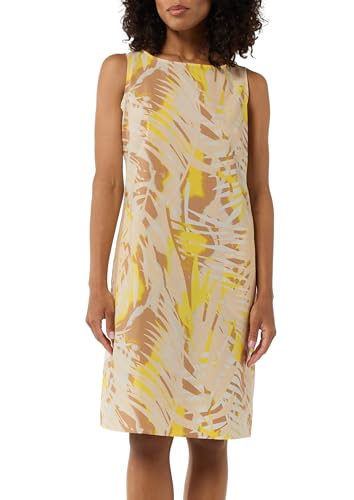 comma Women's 2148520 Dress, Yellow, 14