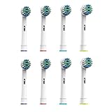 Pursonic EBS17-8 Sensitive Premium Replacement Toothbrush Heads for Oral B Toothbrushes, 8 Count
