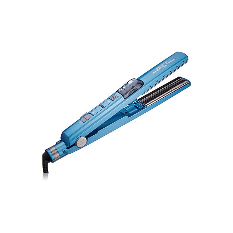 BaBylissPRO-Nano-Titanium-Plated-Straightening-Iron-1-14-Ultrasonic BaBylissPRO Nano Titanium-Plated Straightening Iron, Ultrasonic, 1.25 Inch