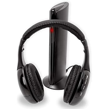 6 In 1 Wireless Rf Headphones For Tv Laptop Mp3 Players Built In Microphone For Internet Chat