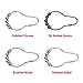 2LB Depot Shower Curtain Hooks, Brushed Nickel, Rust Resistant Stainless Steel, Set of 12 Decorative Shower Rings + Bonus Ring for Shower Rods