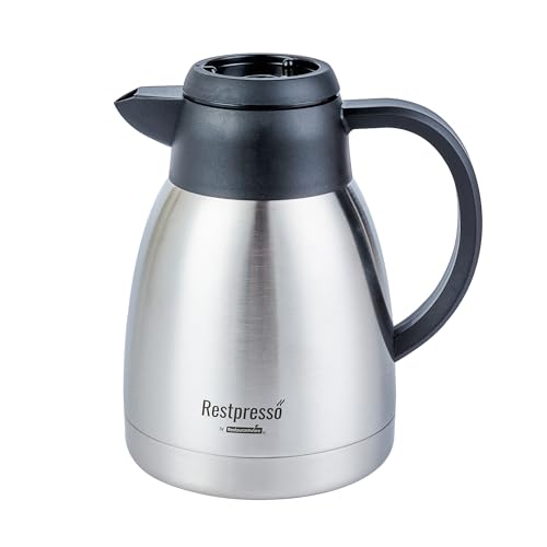 Restaurantware Insulated Coffee Carafe - 1 Count 33.8 Oz Stainless Steel Therma…