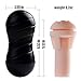 ZEMALIA Vagina Pocket Male Masturbators Cup Sex Toys for male Realistic Textured Male Masturbation Discreetly Packed(Black)