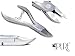LA PURE Professional Heavy Duty Nail Clippers/Nippers for Thick and Ingrown Toenails - Premium Surgical Grade Stainless Steel - Podiatrist's Tool (Pack of 1)