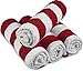 Utopia Towels Cabana Stripe Variety Pack Beach Towels (30 x 60 Inches) - 100% Ring Spun Cotton Large Pool Towels, Soft and Quick Dry Swim Towels (Pack of 4)