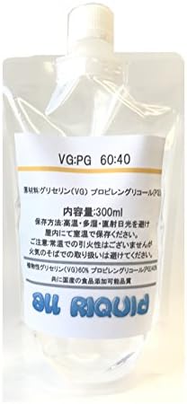 VEGETABLE GLYCERIN, PROPYLENE GLYCOL MIX/Food Grade 13oz 300ml (VG:PG)(60:40) MADE IN JAPAN