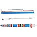 Amazon Basics Beach Umbrella - Blue/Red Striped