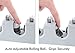 Esup Mop and Broom Holder, Broom Organizer Wall Mounted for Your Closet with Limited Space Holds Mops,Brooms,Dustpan,Shovel (5 Ball Slots and 6 Hooks), Perfect Fathers Day Gifts