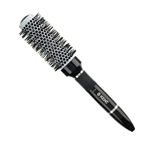 Kent KS30 Nylon Radial Salon Hair Brush With Heat Reflecting Core (33mm Diameter) - For Styling, Straight Blow-Dry, and Easy Curling