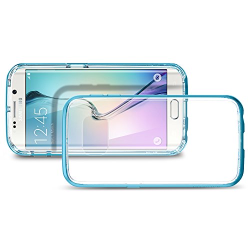 Spigen SGP11527 - Funda para Samsung Galaxy S6 Edge, Claro/Azul - Imagen 5