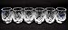 HOMEHUT SET of 6 Russian CUT Crystal Shot Glasses 