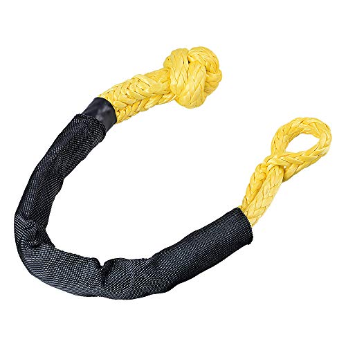 Astra Depots Yellow 1/2" Synthetic Soft Rope Shackles 38,000lbs+ (2pcs)