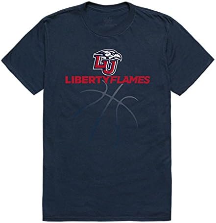 W REPUBLIC APPAREL Liberty University Flames NCAA Basketball Tee T-Shirt