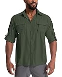 Men’s UPF Long Sleeve Shirt UV Sun Protection