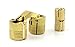 Actopus 10pcs Cylindrical 10 mm M10 Brass Barrel Hinge Invisible Cabinet Furniture Hinges Concealed 180 Angle
