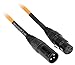 Rockville RCXFM50P-B 50ft Female to Male REAN XLR Cable, Oxygen-Free Copper, Durable PVC Jacket, Low Interference, for Live Performances and Studio Recording
