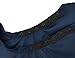 XMW Multipurpose Solid Styling Hair Salon Polyester Cape with Adjustable Neck Closure, Navy
