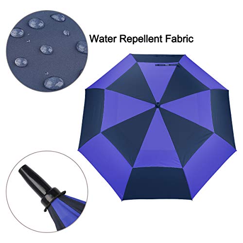image for G4Free 68 Inch Automatic Open Golf Umbrella Double Canopy Extra Large 