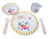 Culina Kids Melamine Dinnerware- Lamb. Set of 5