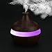 Nadition Essential Oil Diffuser 300ml Ultrasonic Humidifier Purifier LED Essential Oil Diffuser 7 Color Changing (Brown, Free)
